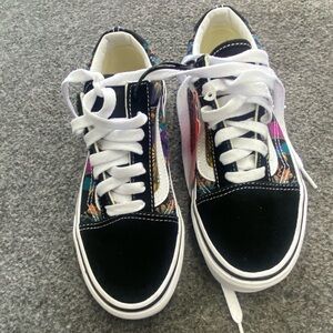 Vans Old Skool Trippy Drip Black & White Shoes.